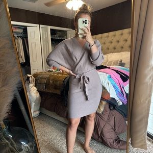 Ribbed Sweater Dress